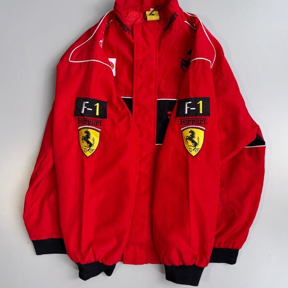 Vintage Ferrari Formula 1 Michael Schumacher Racing Jacket in Red - Picture 4 of 6